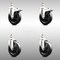 Service Caster 5 Inch 316SS Soft Rubber Swivel 10mm Threaded Stem Caster Lock Brake, 2PK SCC-SS316TSTTL20S514-SRS-M1015-2-S2 - alternate 1